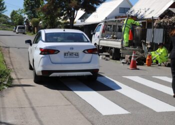 MUNICIPIO CHILLANVEJANO INICIA LAS OBRAS DE DEMARCACIÓN Y SEÑALETICA EN LA VILLA EDUARDO FREI
