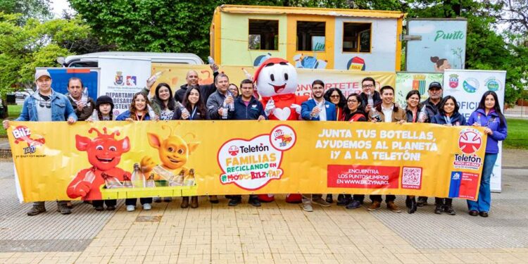 CCU, TELETÓN, BILZ Y PAP Y EL MINISTERIO DEL MEDIO AMBIENTE TAREA DE RECICLAJE PARA DAR UNA SEGUNDA VIDA A LOS PLÁSTICOS EN ÑUBLELANZAN