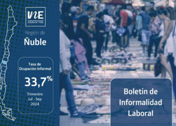La tasa de ocupación informal en la Región de Ñuble llegó a 33,7% en el trimestre julio – septiembre de 2024