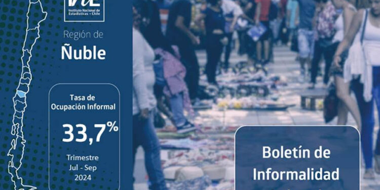 La tasa de ocupación informal en la Región de Ñuble llegó a 33,7% en el trimestre julio – septiembre de 2024