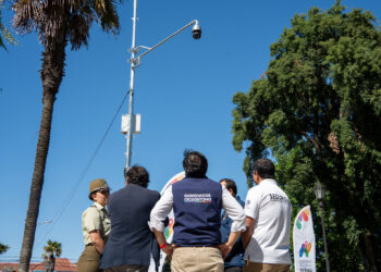  Primera Cámara de Televigilancia del Gobierno Regional queda operativa y conectada a la central de Carabineros