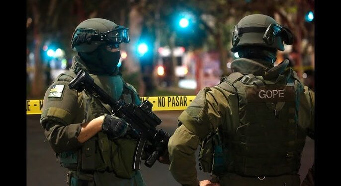 Una violenta encerrona se registró la noche del martes, en pleno toque de queda impuesto por las autoridades tras el megacorte de luz