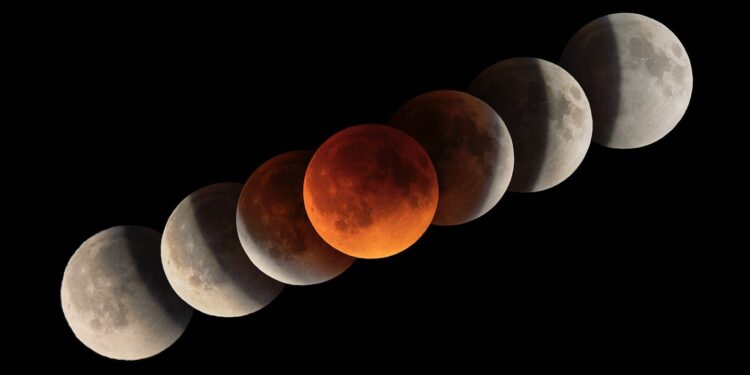Un eclipse total de Luna inaugura este jueves una cascada histórica de eclipses totales