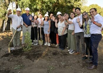Comenzó mejoramiento de área verde de barrio Luis Cruz Martínez