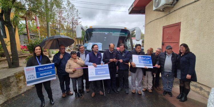 COMUNA DE NINHUE INAUGURÓ SU PRIMER SERVICIO DE TRANSPORTE PÚBLICO RURAL