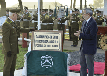 Carabineros realizó una ceremonia en el Biobío, para conmemorar un año del asesinato de tres funcionarios ocurrido en Cañete.
