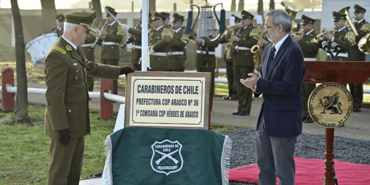 Carabineros realizó una ceremonia en el Biobío, para conmemorar un año del asesinato de tres funcionarios ocurrido en Cañete.
