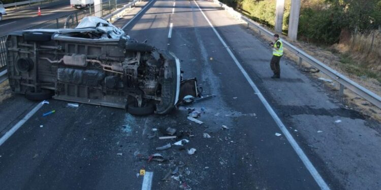 Una victima fatal deja accidente en ruta 5 sur a la altura de San Carlos