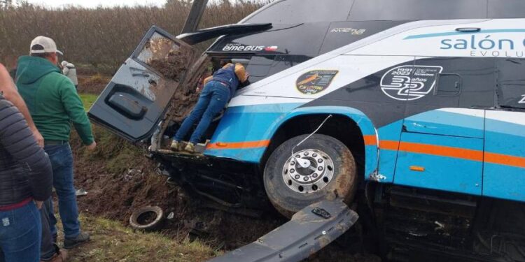 Un accidente de tránsito  en la Ruta 5 Sur, a la altura del kilómetro 358