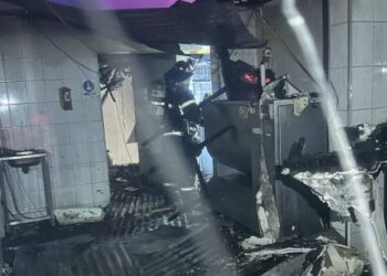 incendio en Fábrica de cecinas del centro de educación y trabajo de la cárcel de San Carlos.