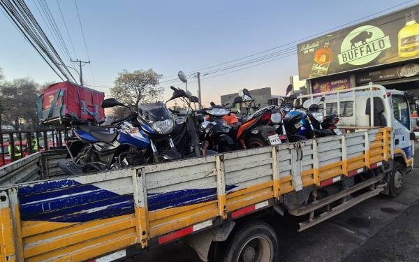 Ocho motocicletas fueron retiradas por parte de la Seremi de Transportes, Carabineros y Seguridad Pública