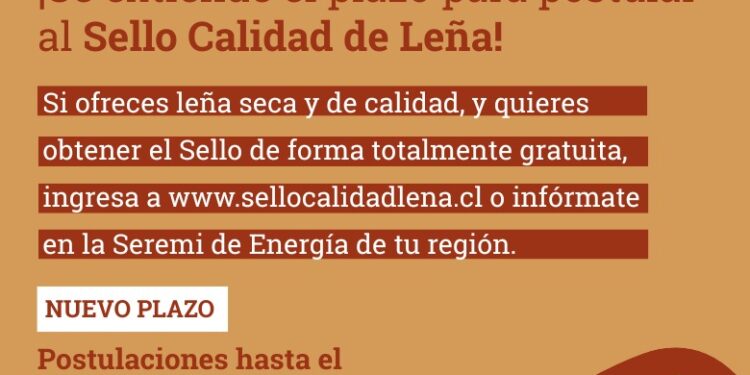 ¡Atención Ñuble! Se extendió el plazo de postulación al “Sello Calidad de Leña”