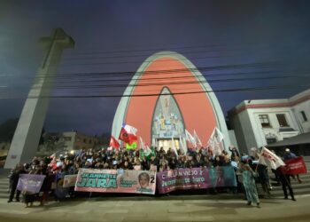 Banderazo en Chillán celebró inscripción de Jeannette Jara y la unidad del pacto Unidad para Chile