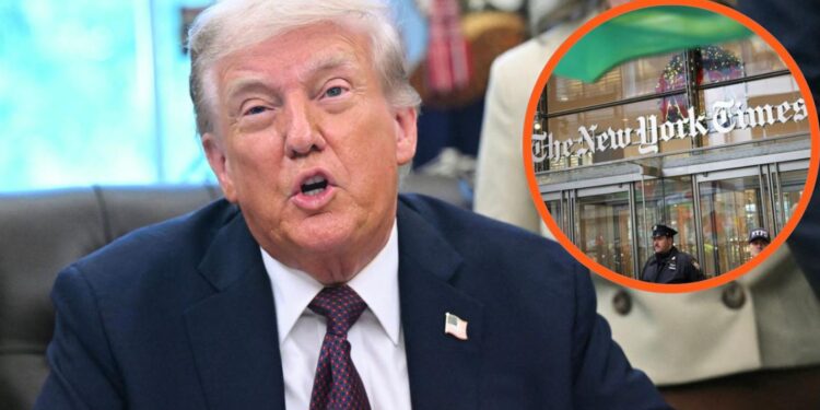 Donald Trump, anunció una demanda por difamación y calumnia  contra el diario The New York Times
