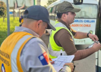 PLAN DE 18 A 18: MÁS DE 34 MIL CONDUCTORES FUERON FISCALIZADOS POR LOS EQUIPOS DE MTT Y CARABINEROS