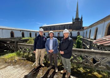 Realizan visita técnica a iglesia y convento de los Carmelitas Descalzos para evaluar su restauración