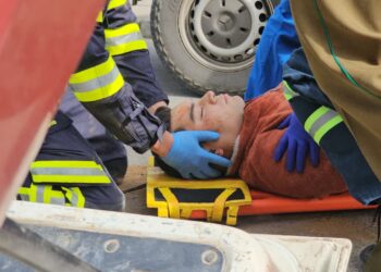 Simulacro recreó fatal accidente vehicular por consumo de alcohol en El Carmen