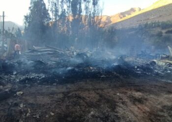 El gran incendio en Paihuano deja 60 damnificados