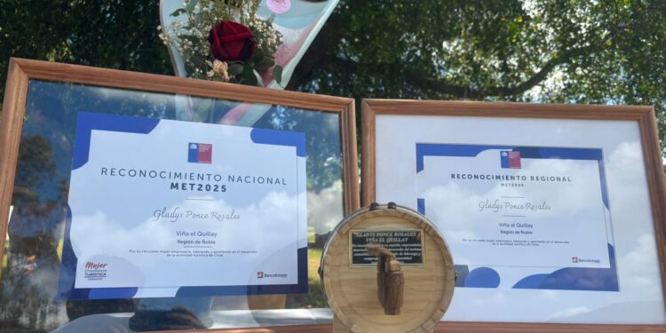 Vino, turismo y patrimonio: Chile y Ñuble reconocen a Viña El Quillay de Gladys Ponce Rosales
