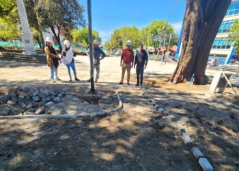 Sesenta por ciento de avance registran obras de reconstrucción de Plaza Pedro Lagos Marchant