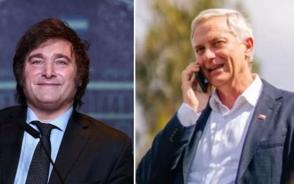 Javier Milei felicita a Jose Antonio Kast por su Triunfo