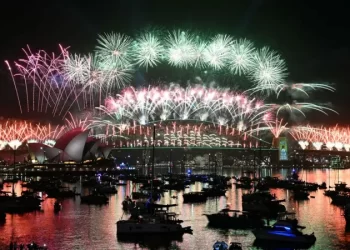 Fuegos artificiales y espectáculos de luces: las imágenes de las celebraciones de Año Nuevo alrededor del mundo