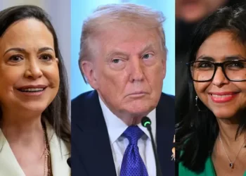 Trump elogia a Delcy Rodríguez, tras mantener una charla antes de reunirse con María Corina Machado