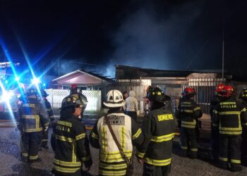 Incendio deja una mujer fallecida y tres casas destruidas en Chillán
