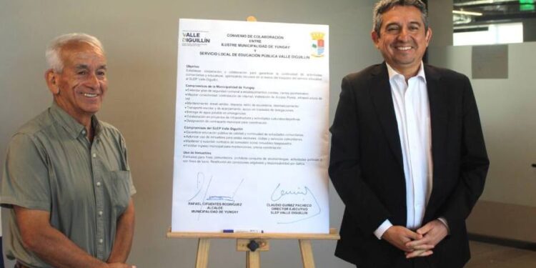 SLEP Valle Diguillín firmó convenio con Municipalidad de Yungay