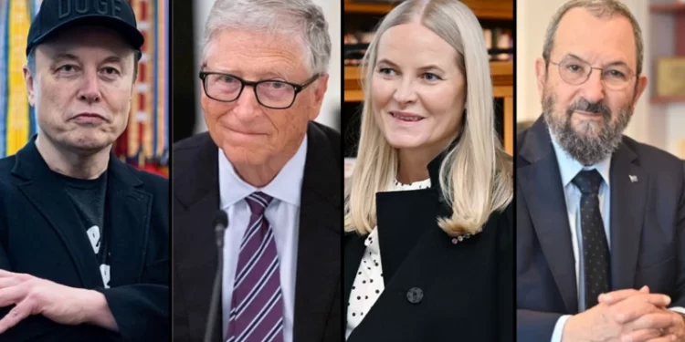 Cuáles son algunos de los principales nombres que figuran en los archivos de Epstein