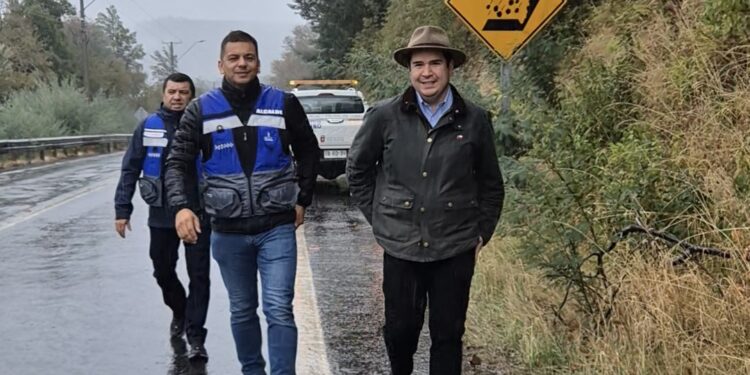 Delegado Presidencial se trasladó a San Fabián para monitorear efectos del sistema frontal en Ñuble