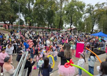 Cientos de niños y niñas festejaron la Pascua de Resurrección en El Carmen