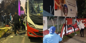 Micros apedreadas y un mural derribado: Los incidentes tras el partido de Ñublense y O’Higgins