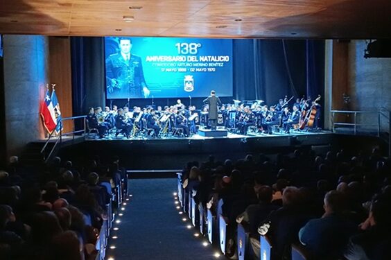 Banda Sinfónica de la Fuerza Aérea presentó homenaje al Comodoro Arturo Merino Benítez
